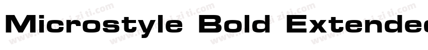 Microstyle Bold Extended ATT字体转换